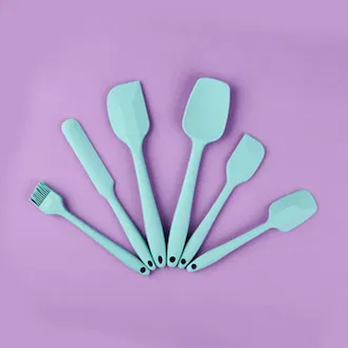 Star 6'lı Silikon Servis Seti - Mavi