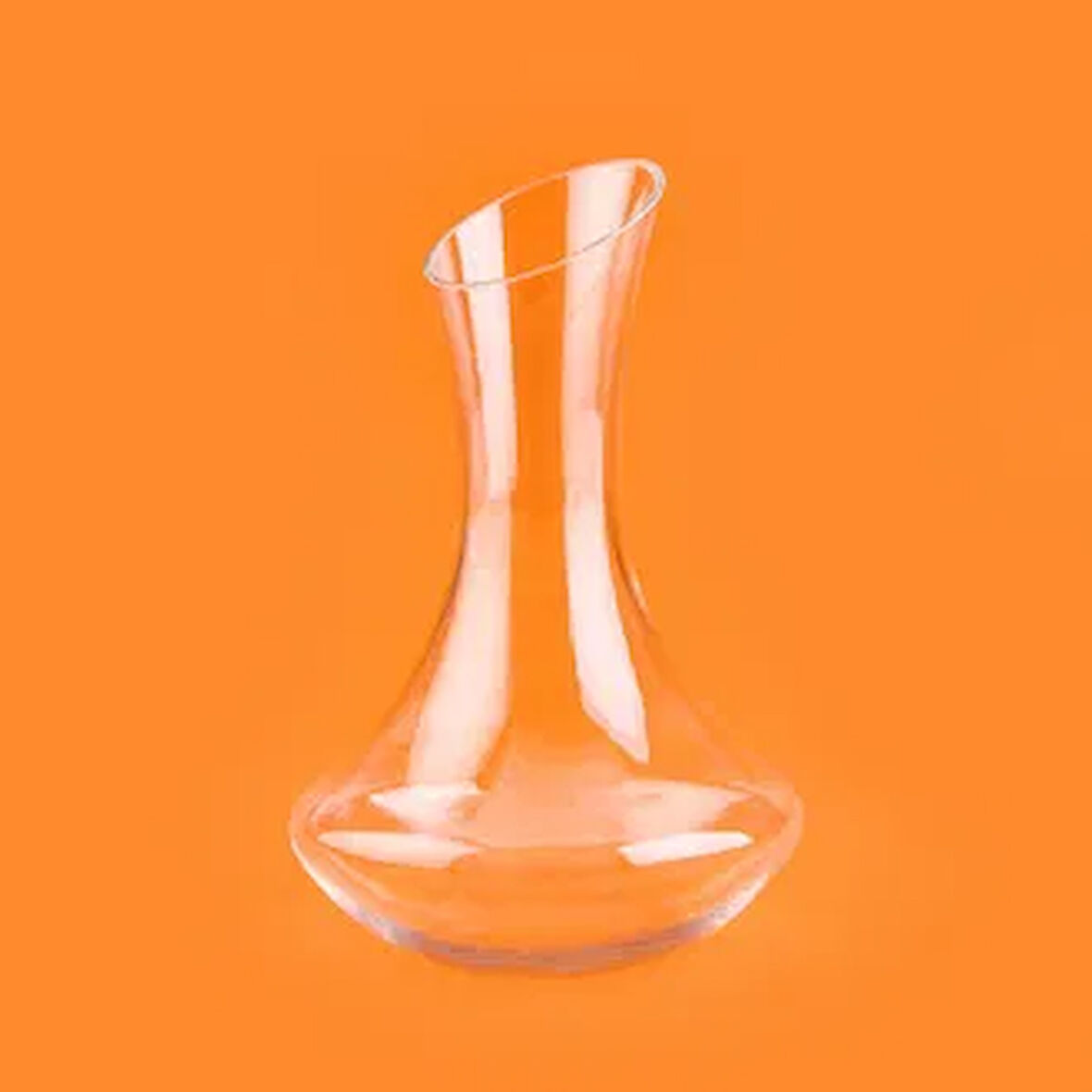 43634 Ağzı Eğik Kesme Karaf - Şeffaf - 1,8 lt