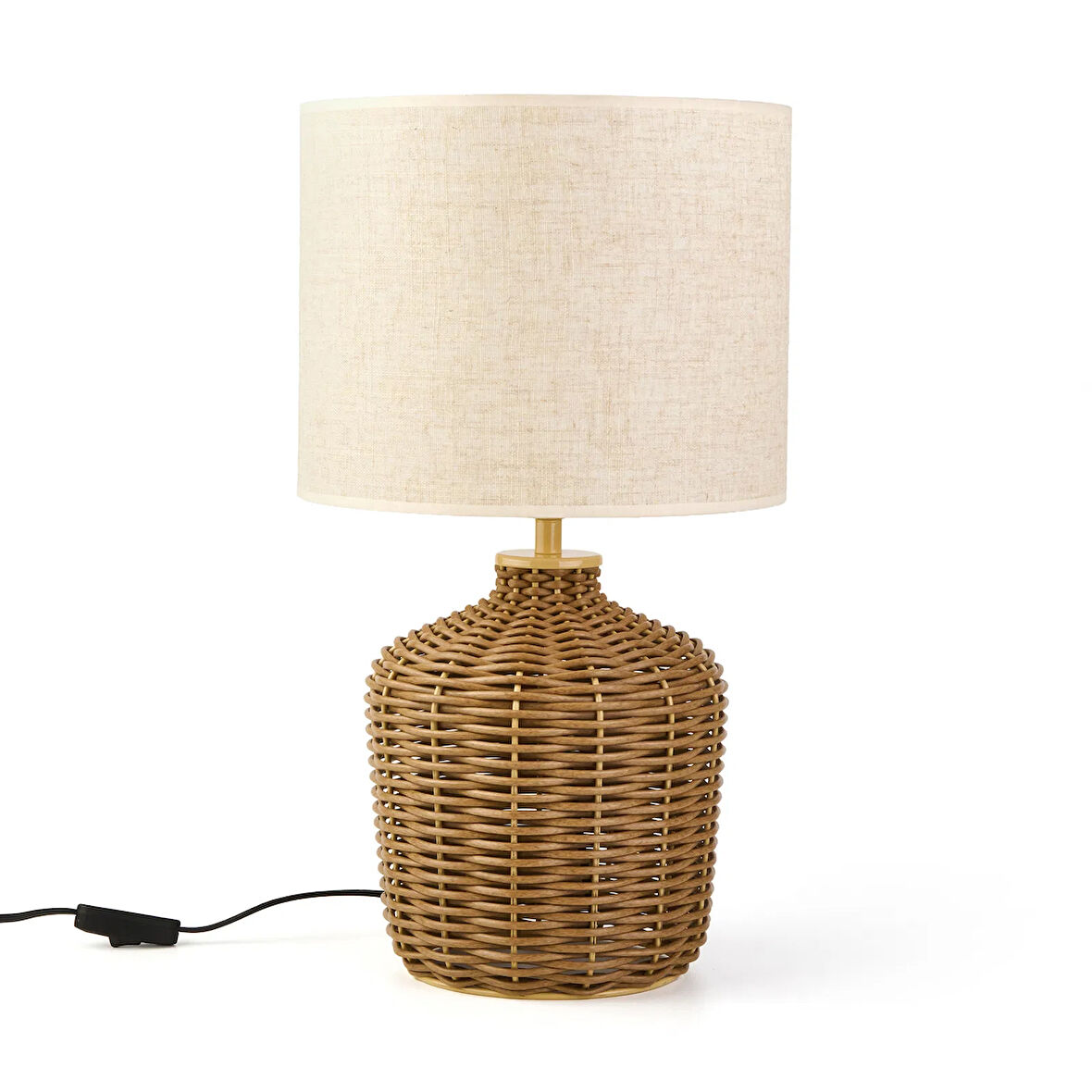 Lighting Green Culture Rattan Abajur - Natürel / Krem