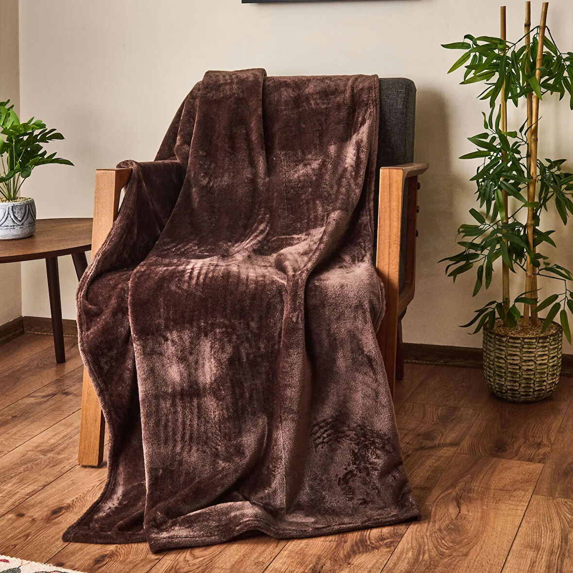 Soft Wellsoft TV Battaniyesi - Kahverengi - 120x160 cm