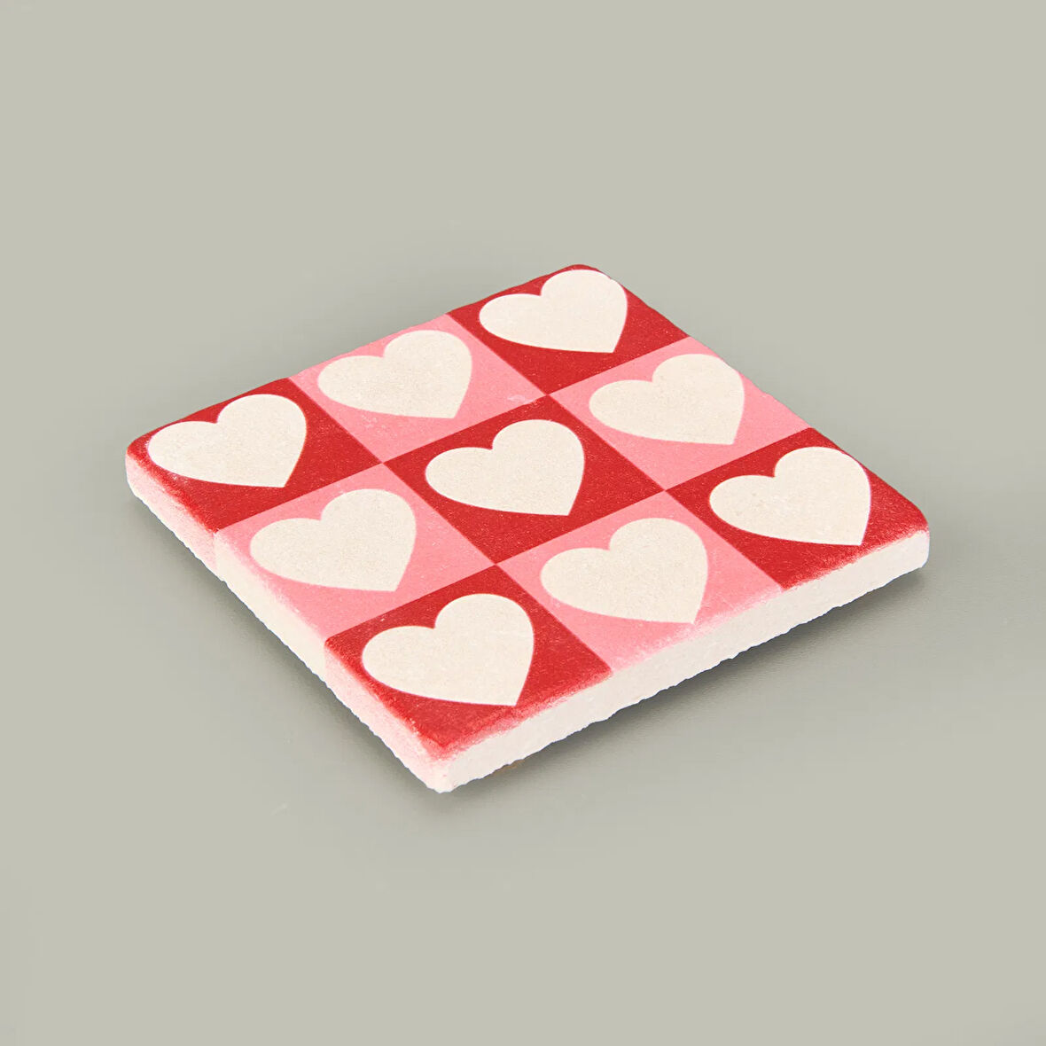 Kitchen Kalpli Taş Bardak Altlığı - Renkli - 10x10 cm