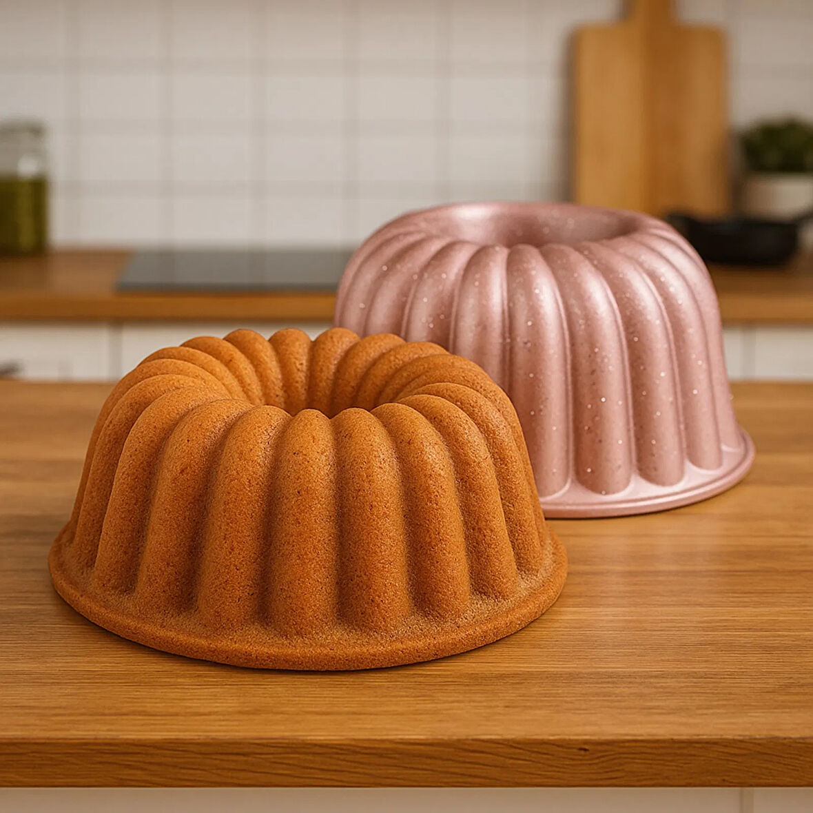 Kitchen Nirvana Kalın Dilimli Kek Kalıbı - Pembe - 24 cm