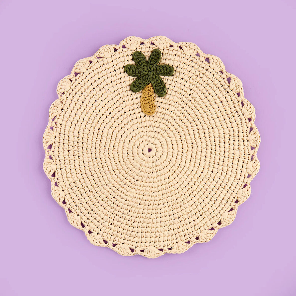 Soft Palm Supla - Bej - 33x33 cm