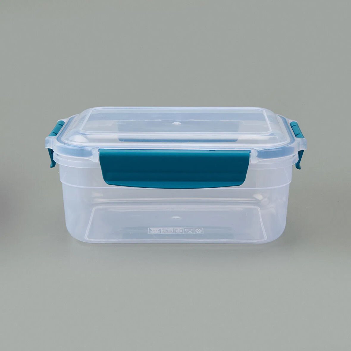 Diktdörtgen Kilitli Saklama Kabı - Asorti - 1,25 lt