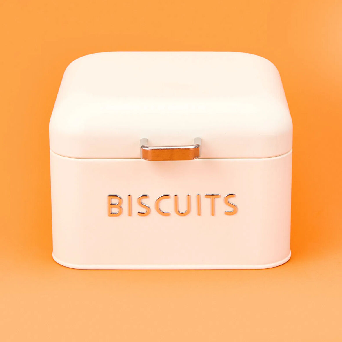 Galvaniz Bisküvi Kutusu - Krem - 3,5 lt