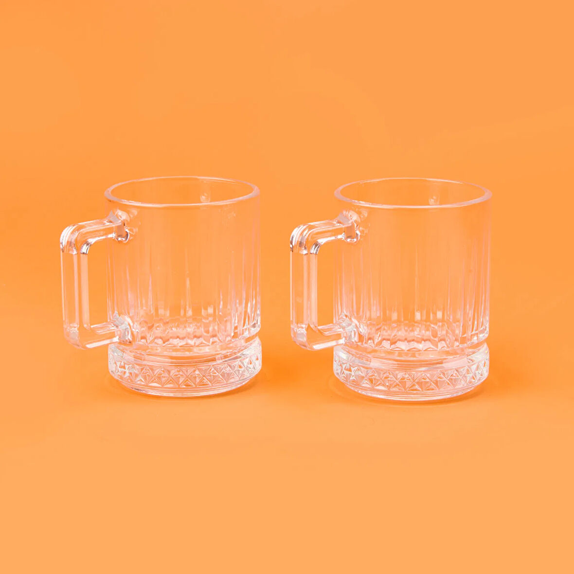 Elysia 2'li Cam Kupa - Şeffaf - 250 ml