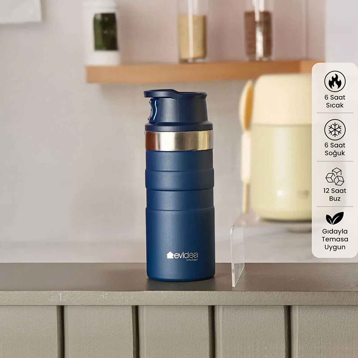 Kitchen Bireysel Termos - Lacivert - 350 ml