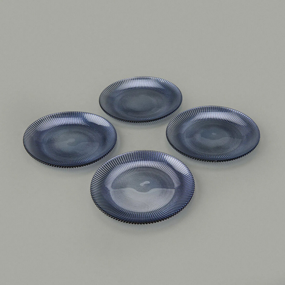 Kitchen 4'lü Tabak - Mavi - 16 cm