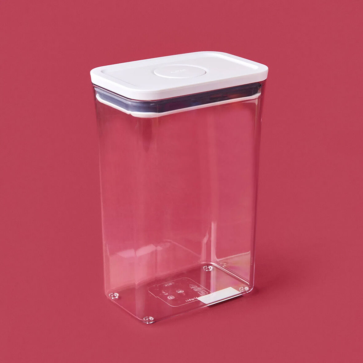 Pop Container Orta Boy Dikdörtgen Saklama Kabı - Şeffaf - 2,6 lt