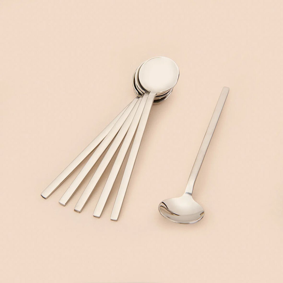 Kosova 6'lı Çay Kaşığı Seti - Inox