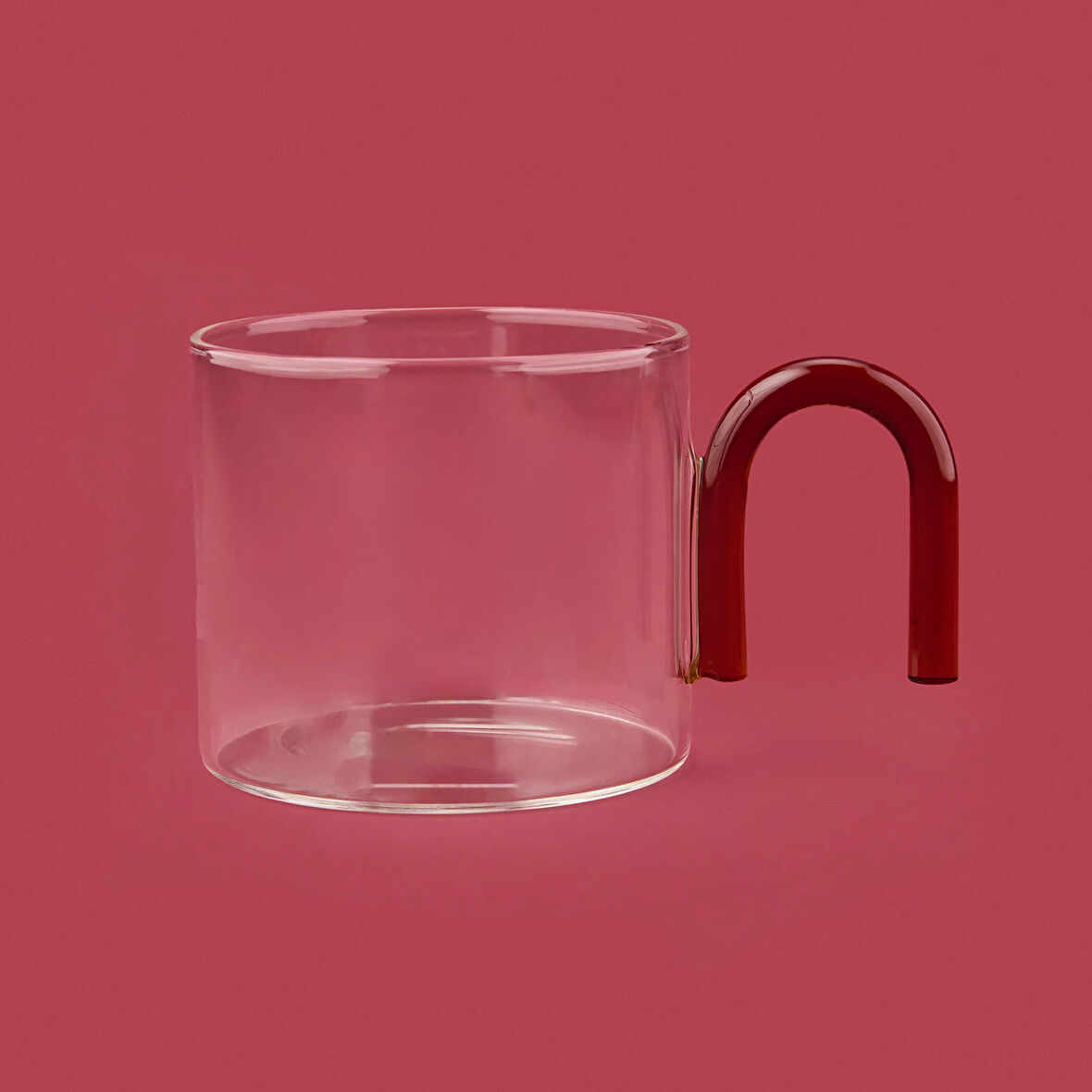 Renkli Kuplu Cam Kupa - Asorti - 290 ml