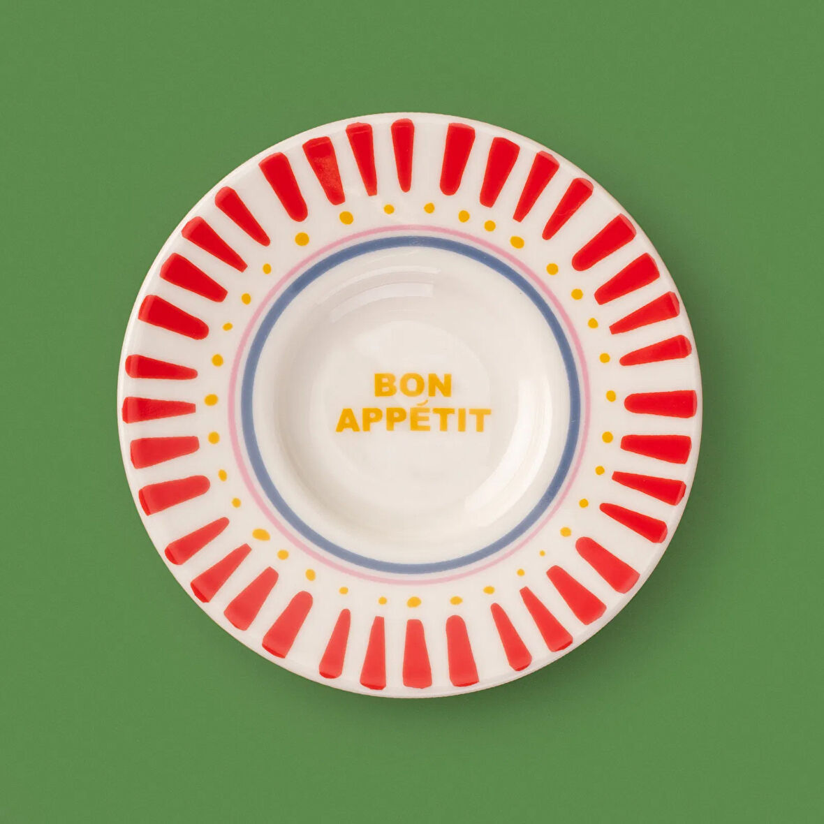 Kitchen Bon Appetit Çay Tabağı - Renkli - 13 cm