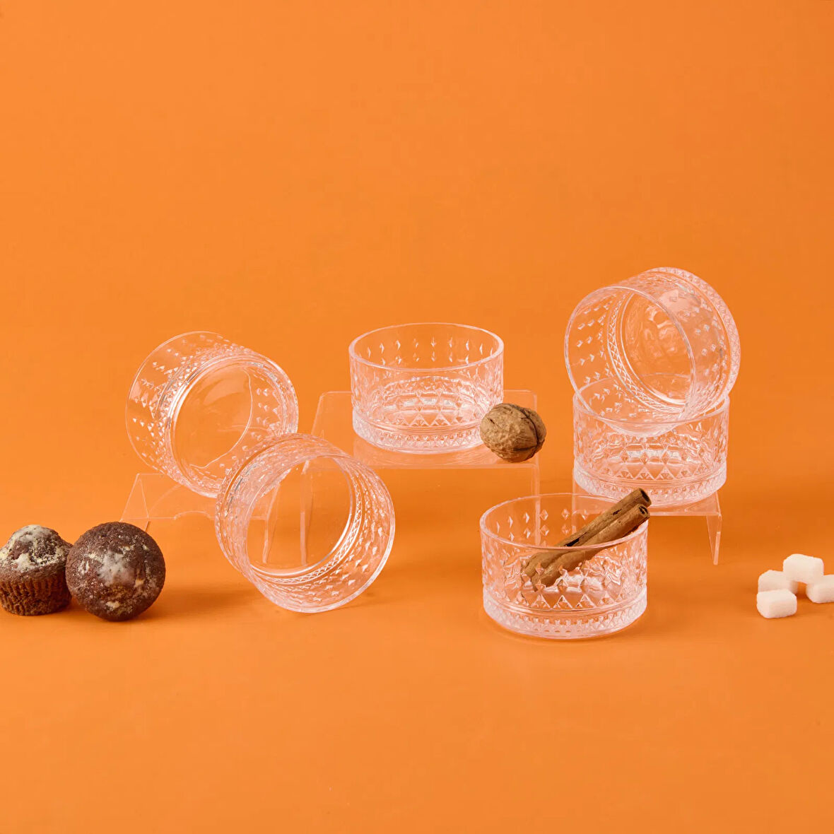 Branda 6'lı Kase - Şeffaf - 220 ml