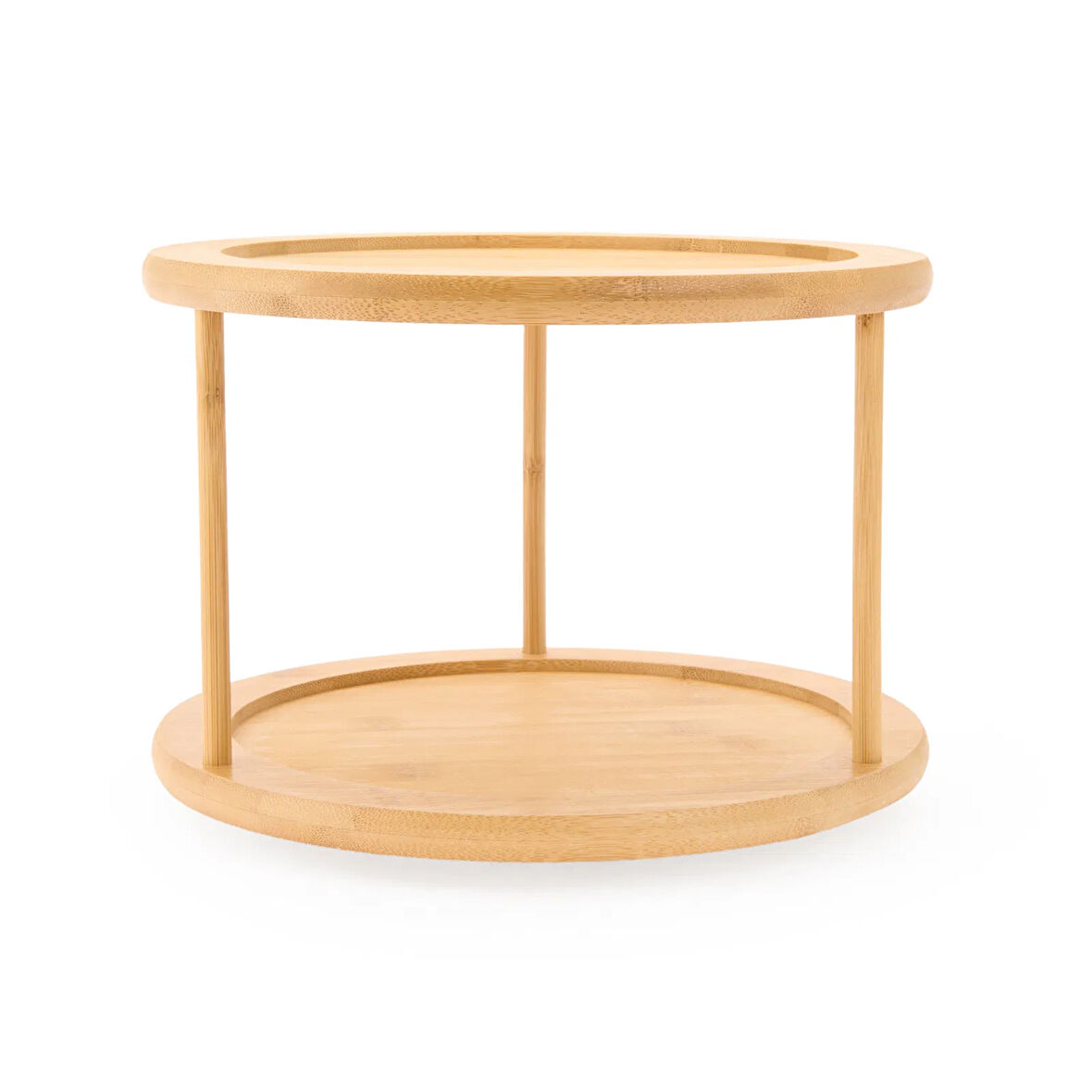 Houseware Katlı Döner Tabla - Bej - 25x21 cm