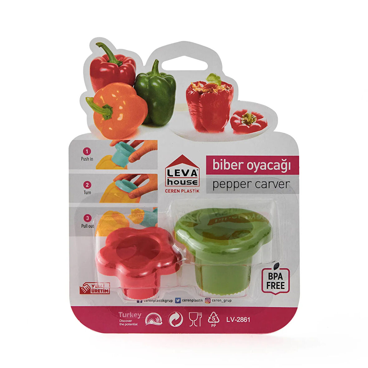 Biber Oyma Aparatı - Asorti