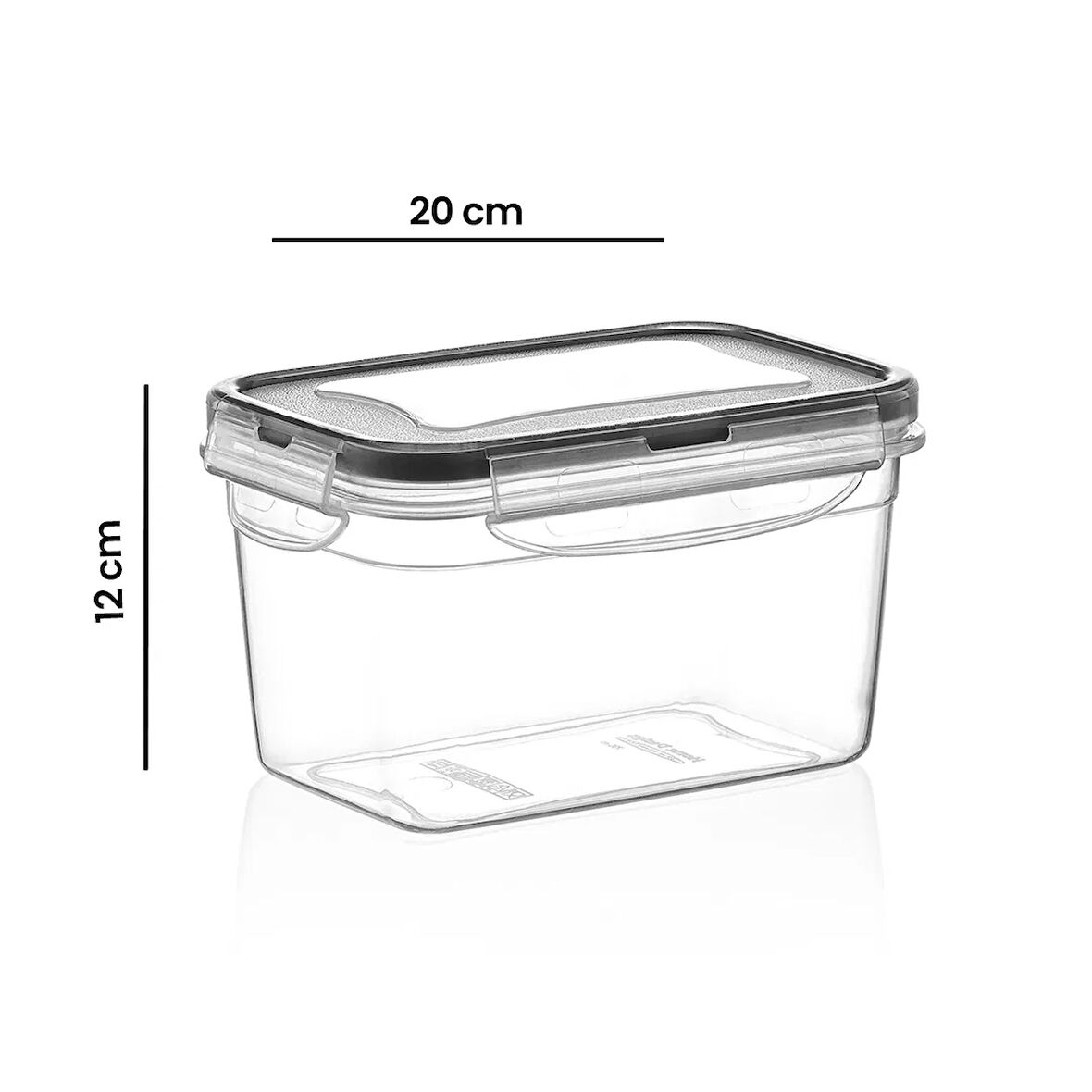 Fresh Box Dikdörtgen Izgaralı Saklama Kabı - 2400 ml