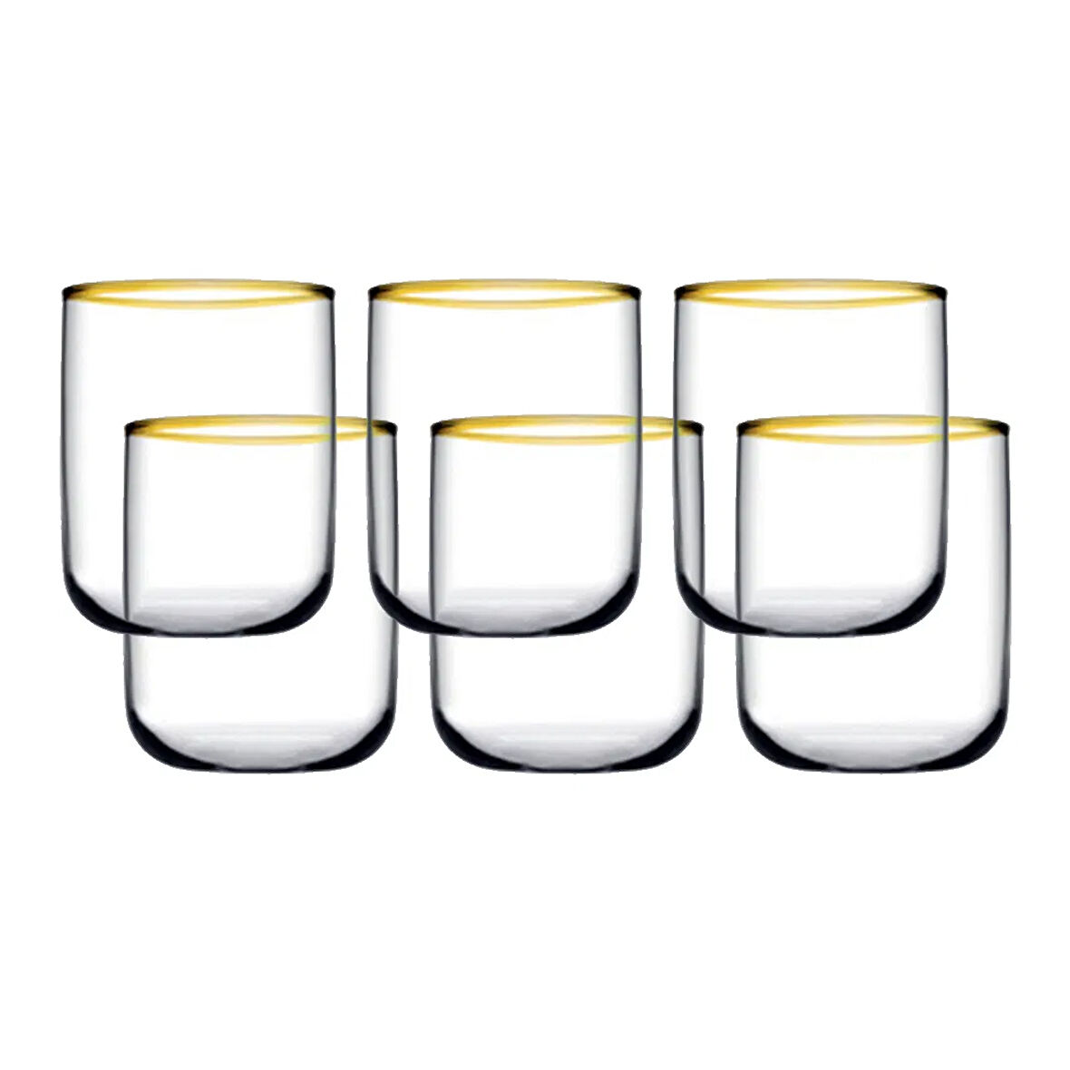 420112 Iconic Golden Touch 6'lı Bardak - 280 cc