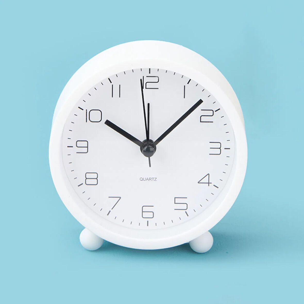 Kronos Masa Saati - Beyaz - 9x4 cm