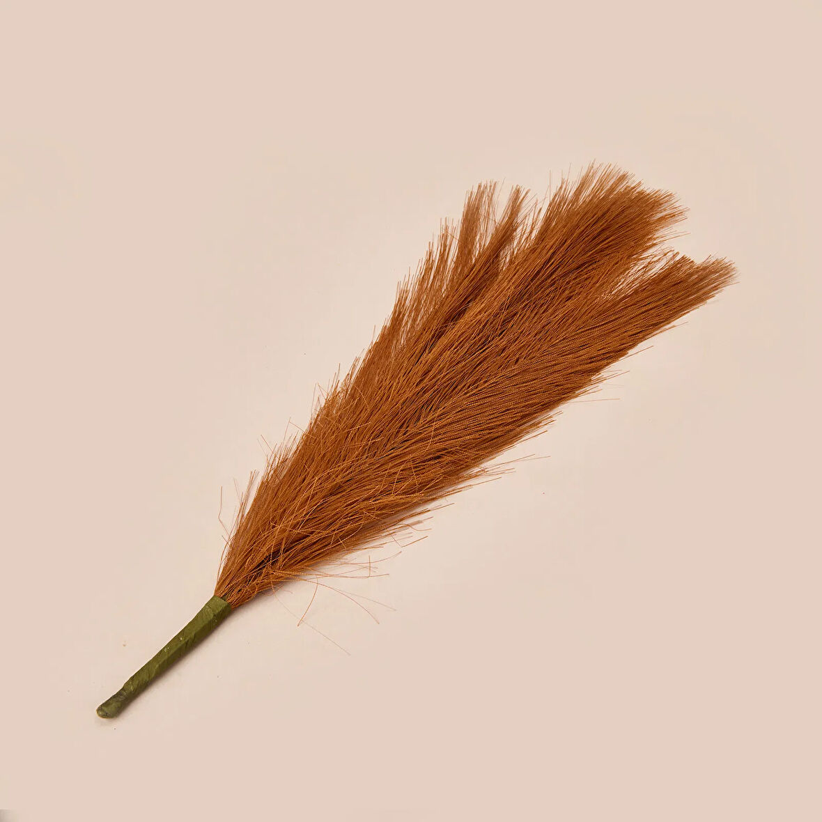 Dekoratif Tüy - Kiremit - 44 cm