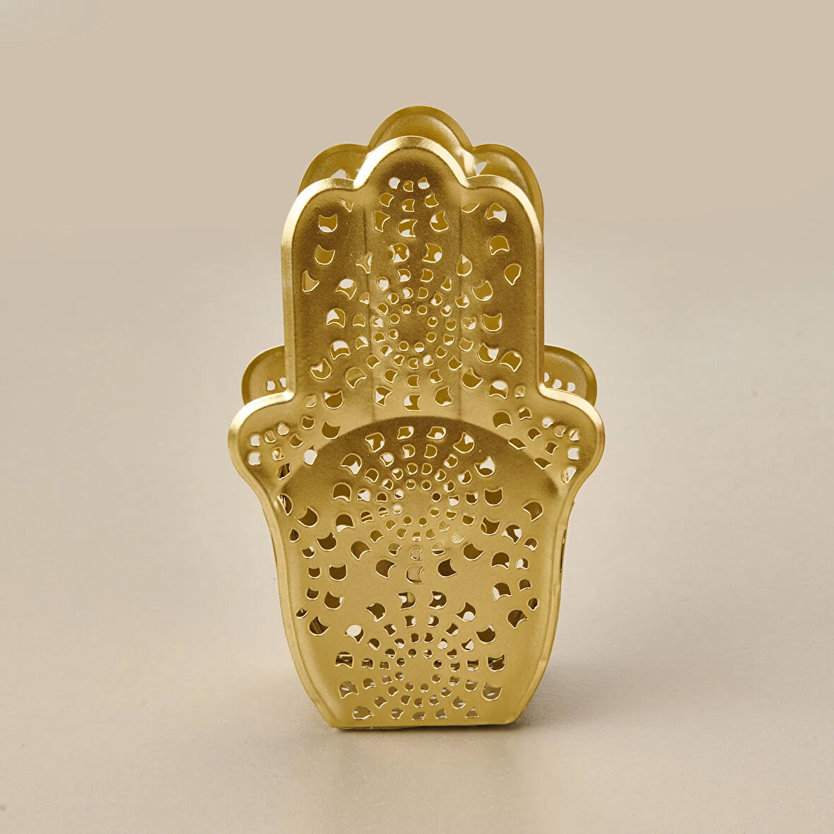 Etnik Metal Mumluk - Gold - 10 cm