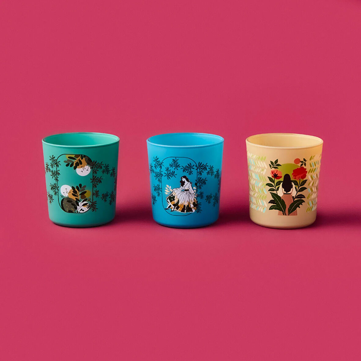 Secret Garden 3'lü Mum Seti - Renkli - 100 gr