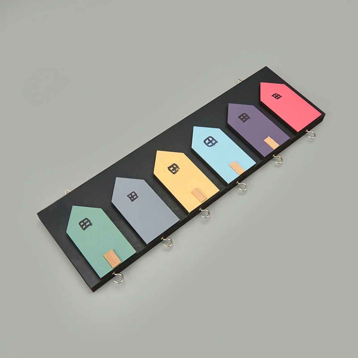 Deco House Duvar Askısı - Renkli - 40x12 cm