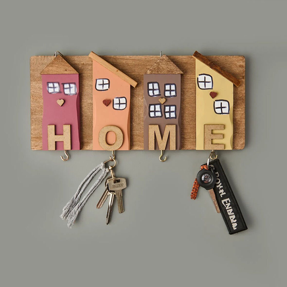 Deco Home Duvar Askısı - Renkli - 35x15 cm