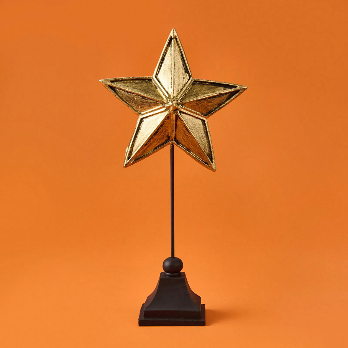 Deco Star Dekor - Siyah / Gold - 33 cm
