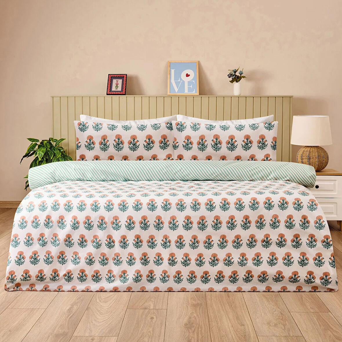 Soft Franky Tek Kişilik Nevresim Takımı - Beyaz