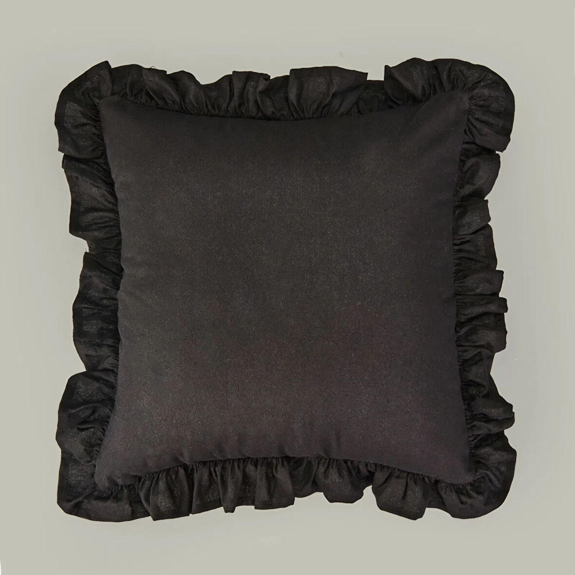 Soft Fancy Kırlent - Siyah - 40x40 cm