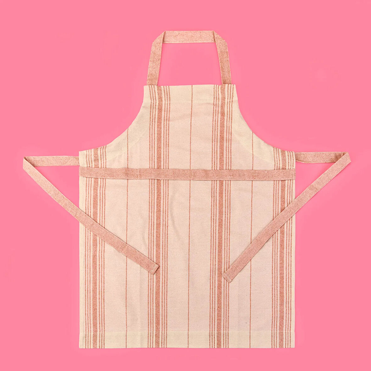 Tarçın Mutfak Önlüğü - Ekru / Kiremit - 65x80 cm