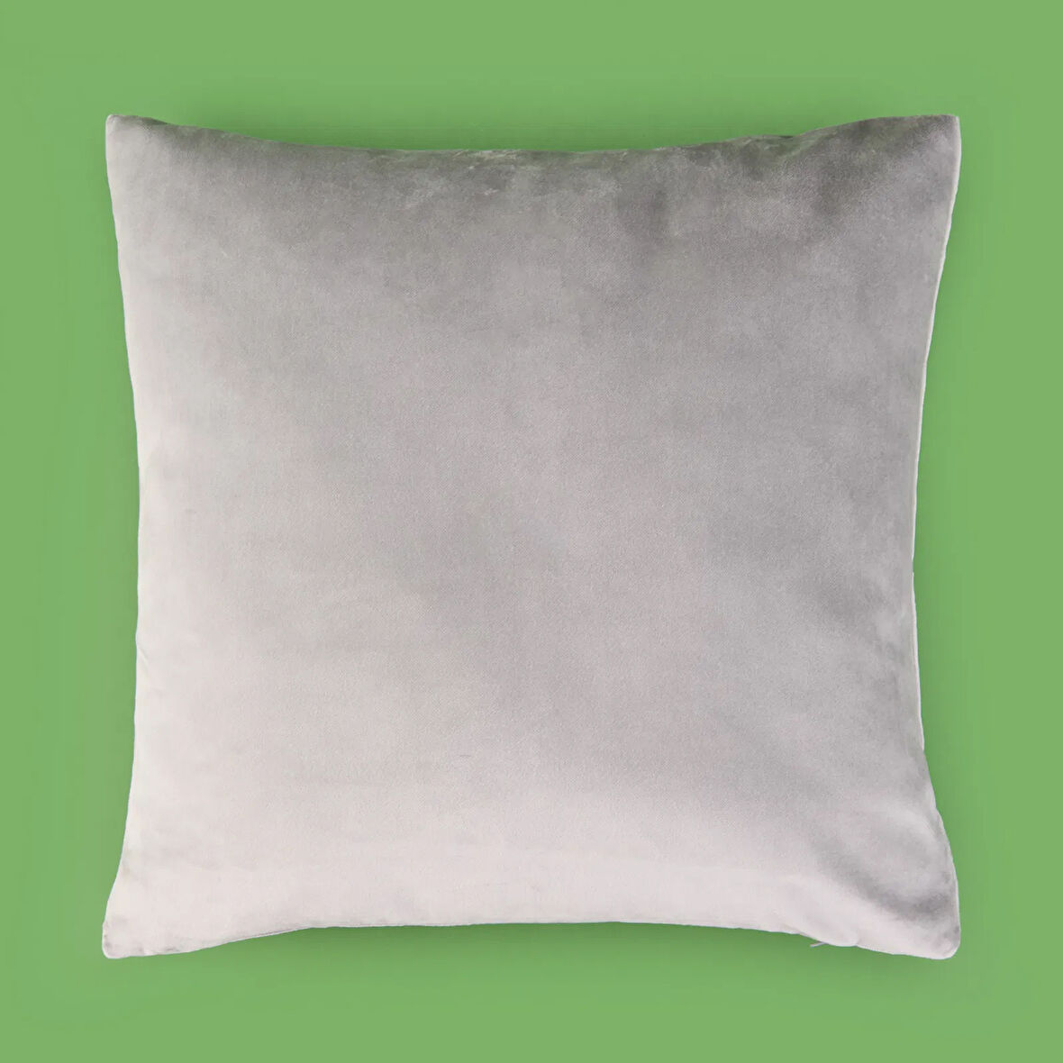 Soft Shiney Kırlent - Gri - 40x40 cm