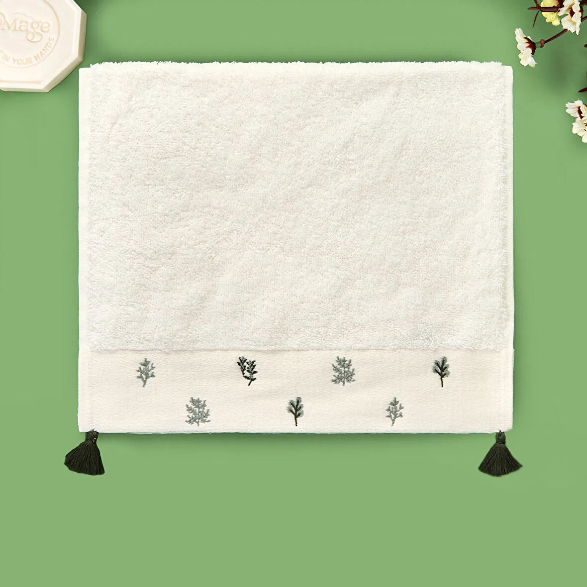 Soft Kayu El Havlusu - Ekru - 30x50 cm