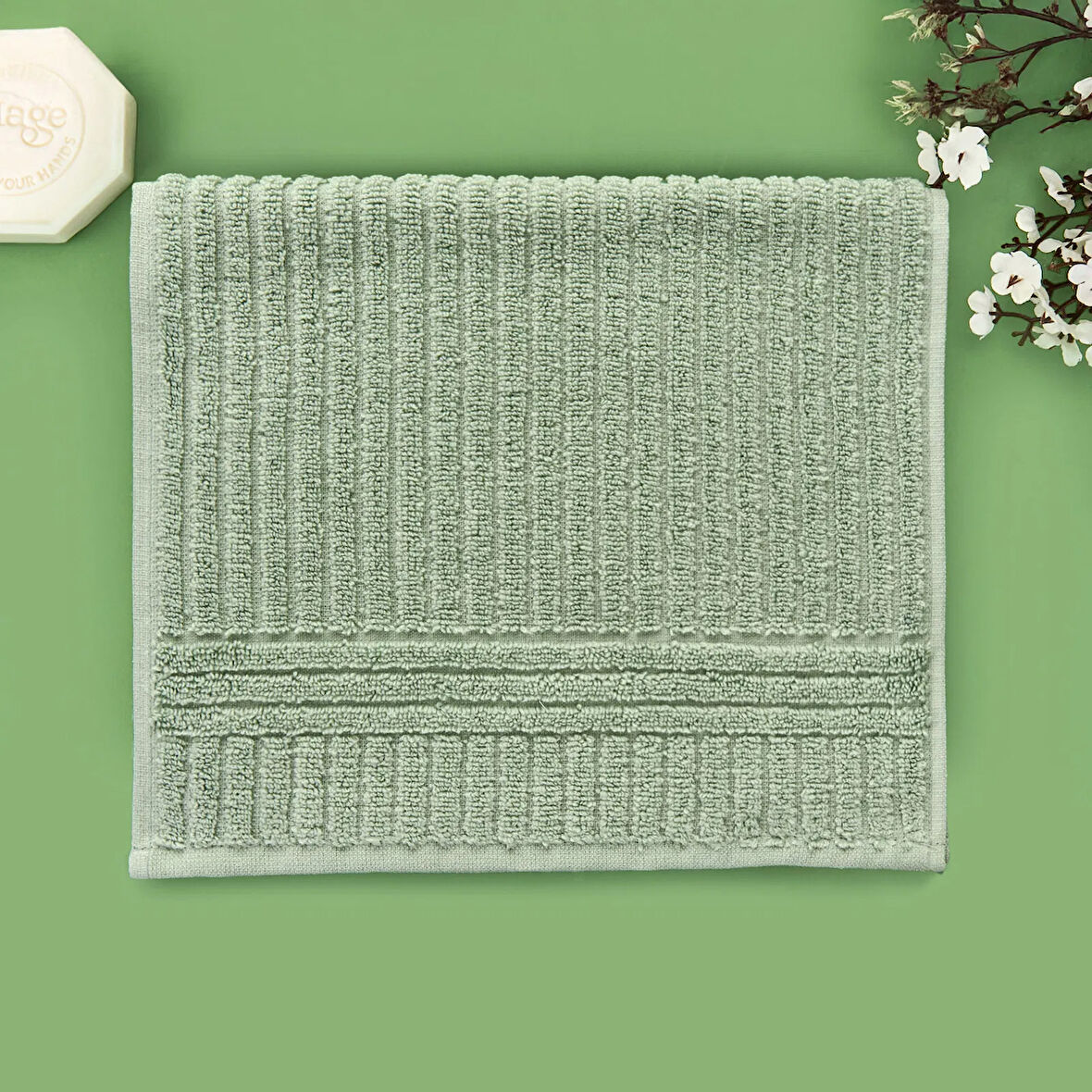 Soft Microcotton El Havlusu - Yeşil - 30x50 cm