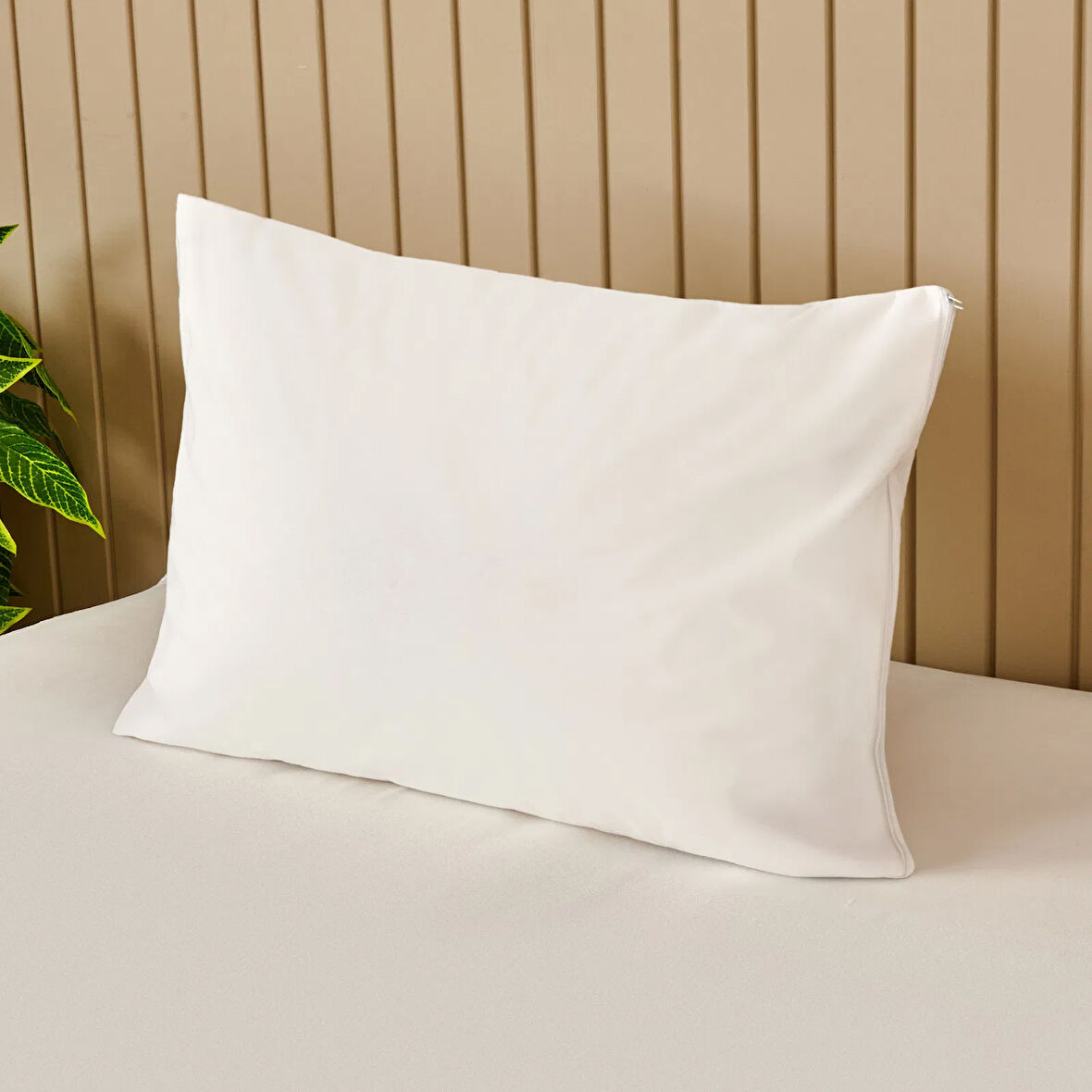 Soft Sane Basic Sıvı Geçirmez Yastık Alezi - Beyaz - 50x70 cm