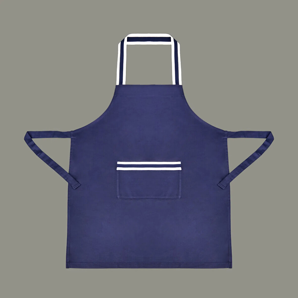 Gabardin Mutfak Önlüğü - Lacivert - 65x80 cm