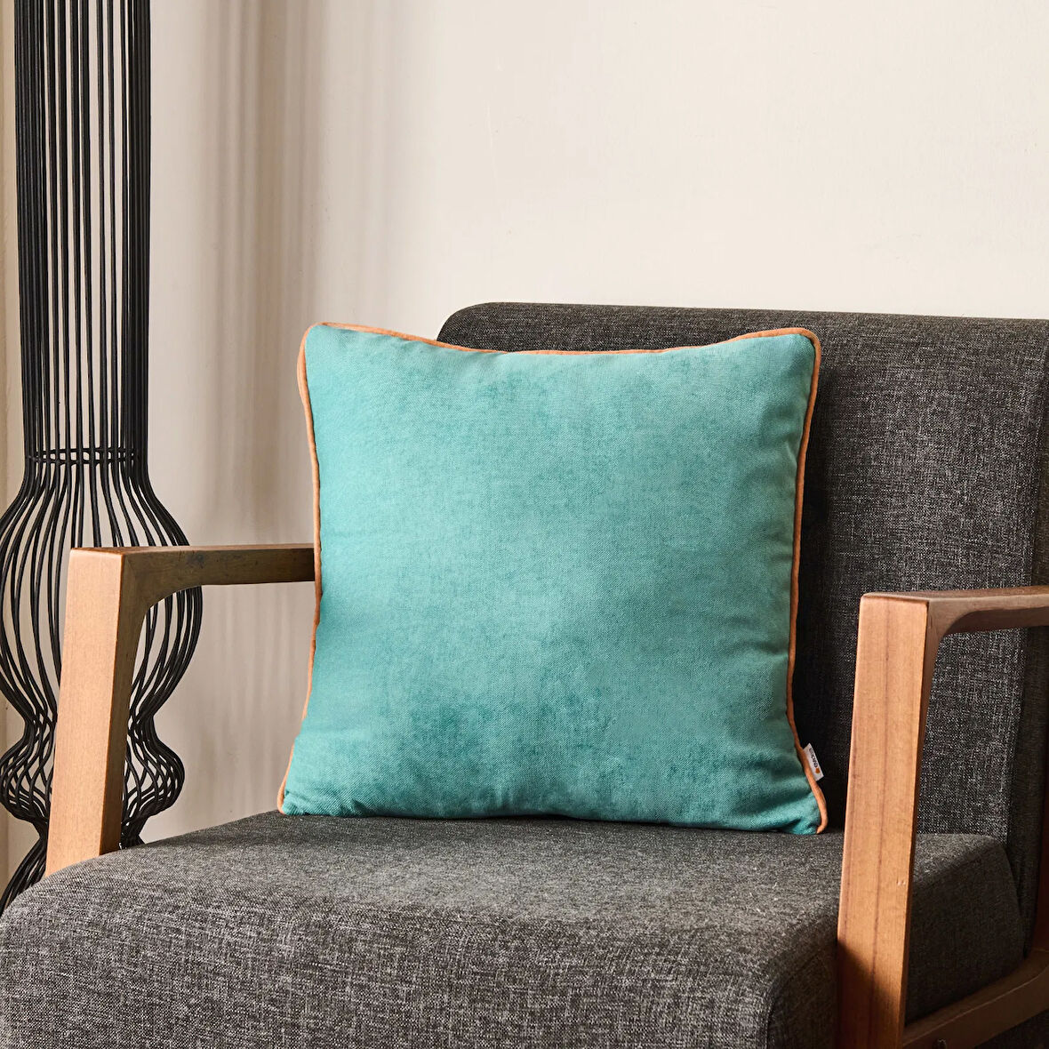 Soft Asas Kırlent - Çağla Yeşili - 45x45 cm