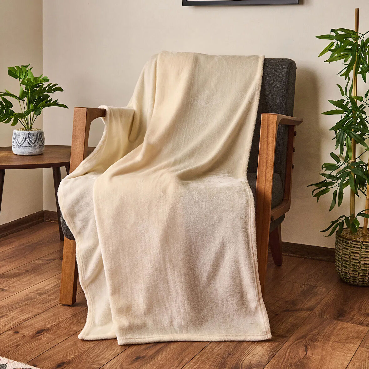 Soft Wellsoft TV Battaniyesi - Krem - 120x160 cm