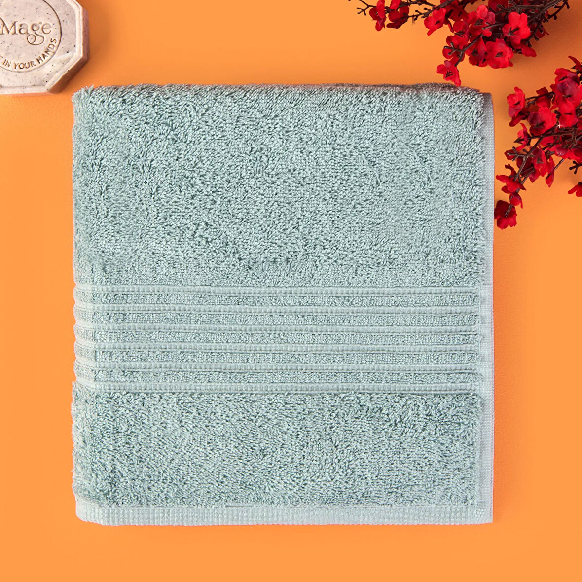 Soft Samantha Yüz Havlusu - Mavi - 50x100 cm