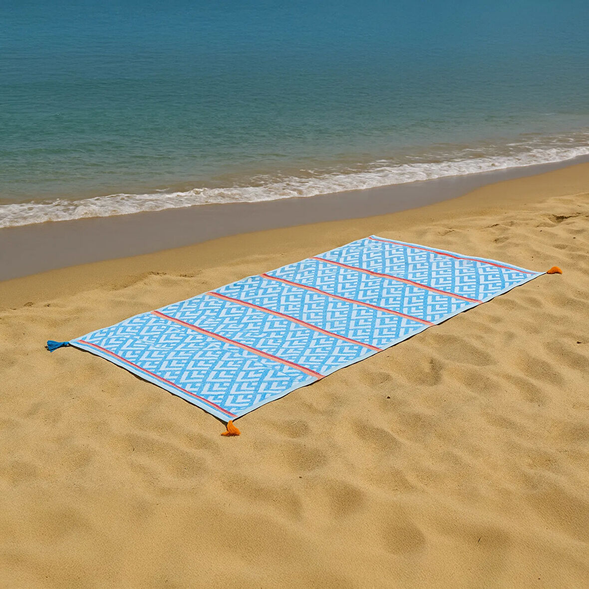 Soft Line Peştamal - Mavi - 90x160 cm