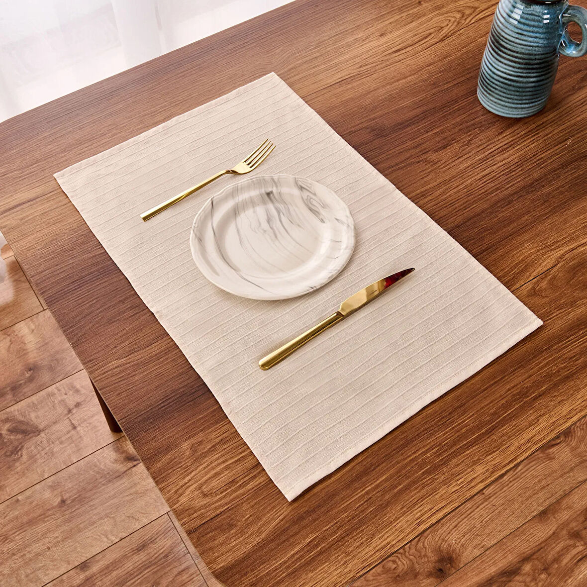 Soft Earthy 2'li Amerikan Servis - Bej - 30x50 cm