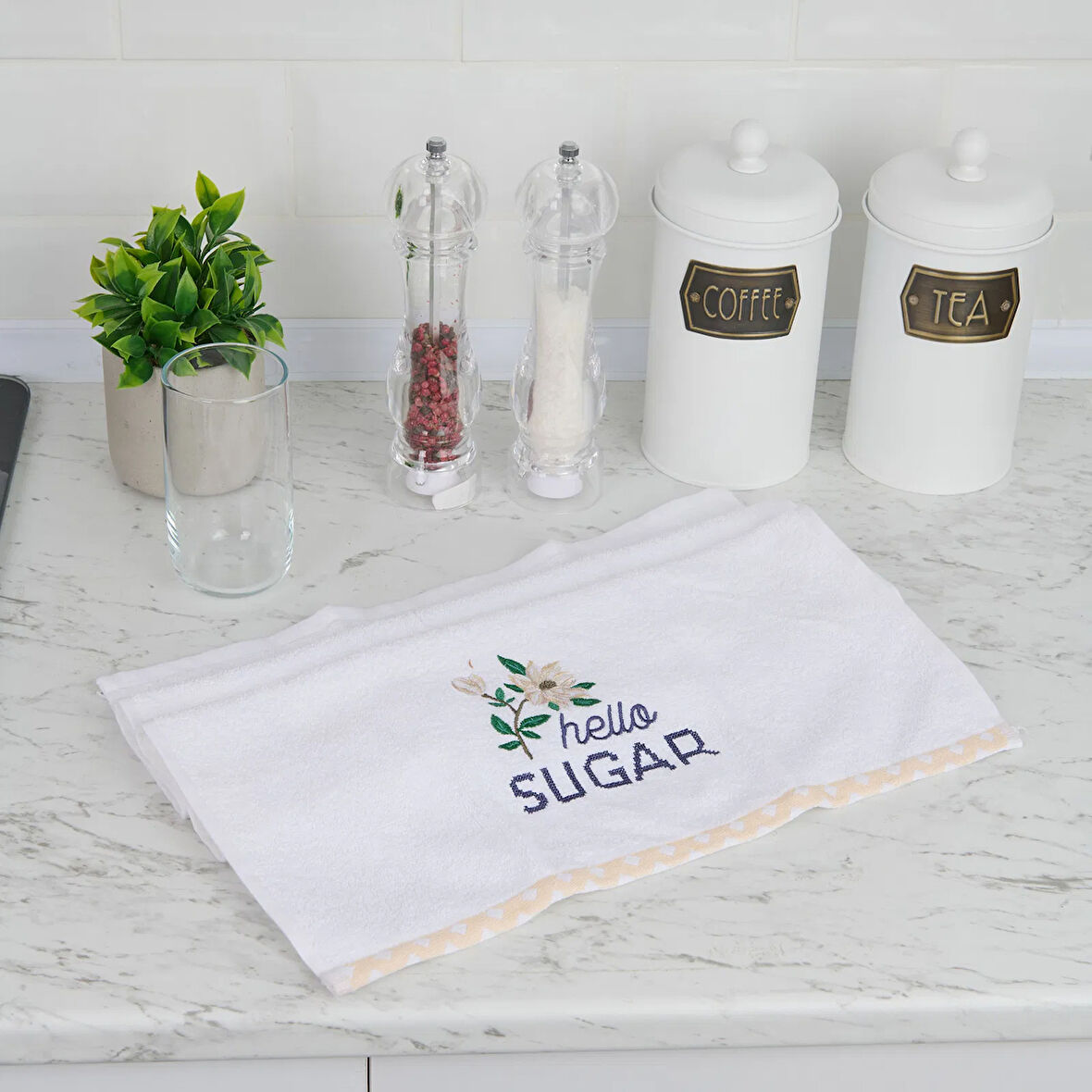 Soft Sugar Mutfak Havlusu - Ekru - 40x66 cm