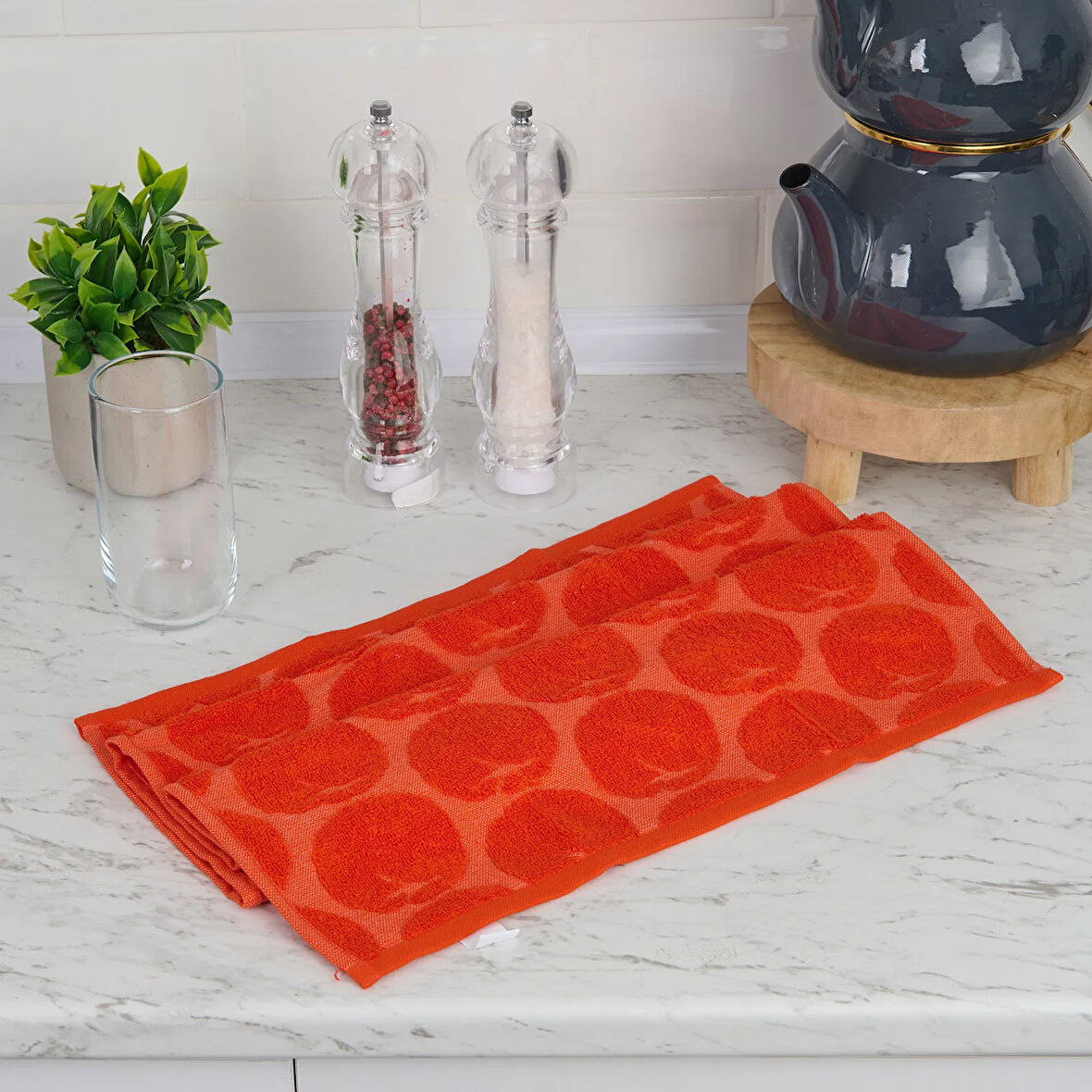 Soft Komla Mutfak Havlusu - Turuncu - 40x66 cm