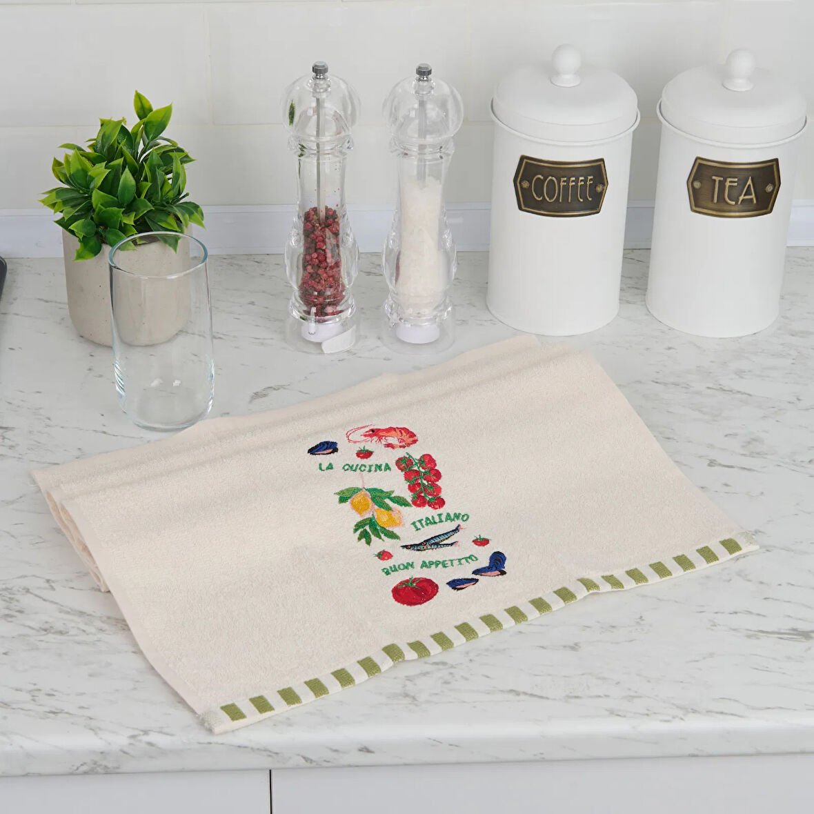 Soft Legum Mutfak Havlusu - Ekru - 40x66 cm