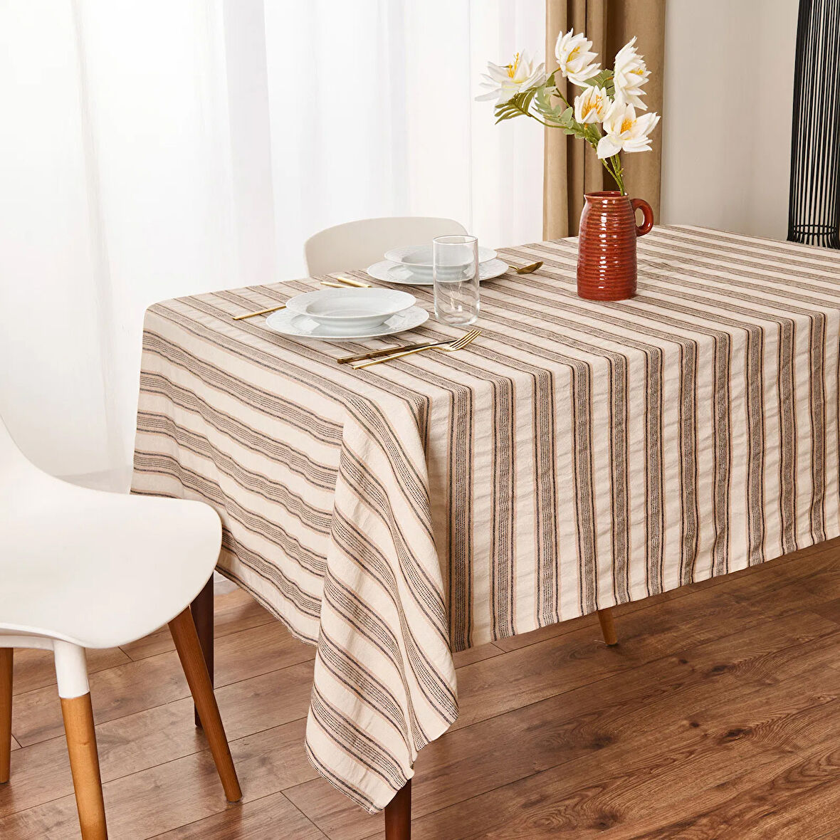 Soft Freya Masa Örtüsü - Ekru / Bej - 140x200 cm