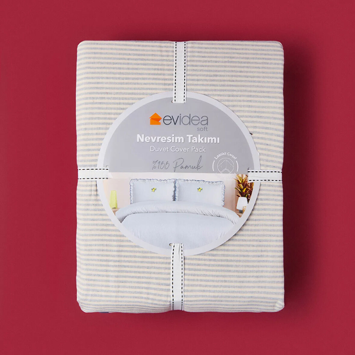 Soft Nila Çift Kişilik Nevresim Takımı - Mavi