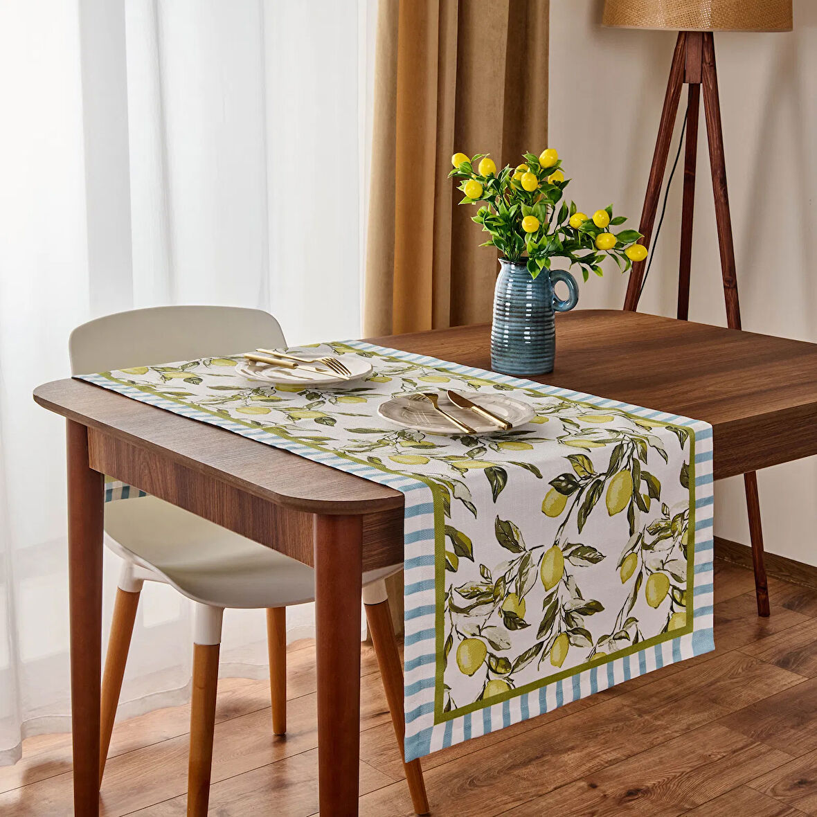 Soft Lime Cello Elvid Runner - Renkli - 50x130 cm