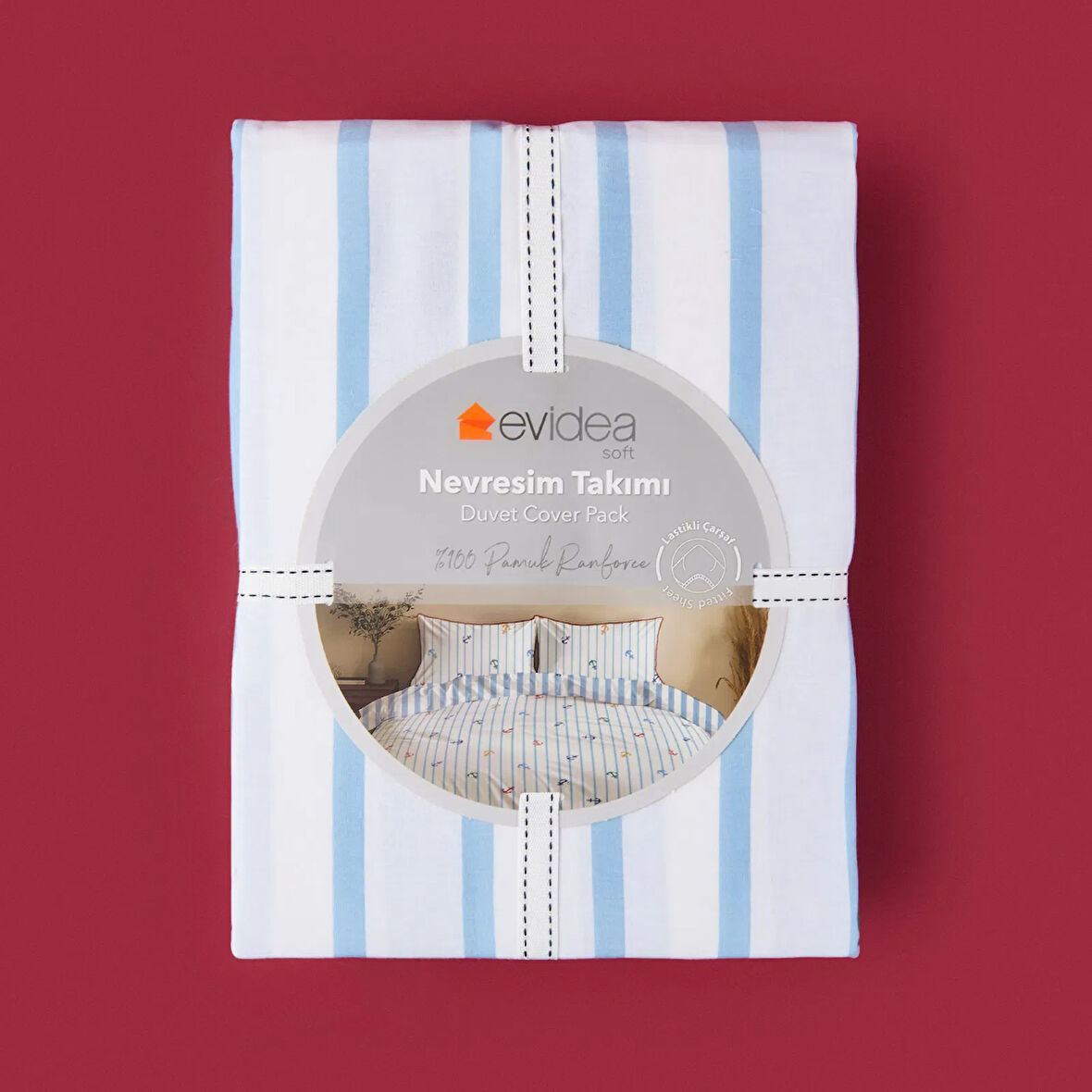 Soft Marina Çift Kişilik Nevresim Takımı - Beyaz