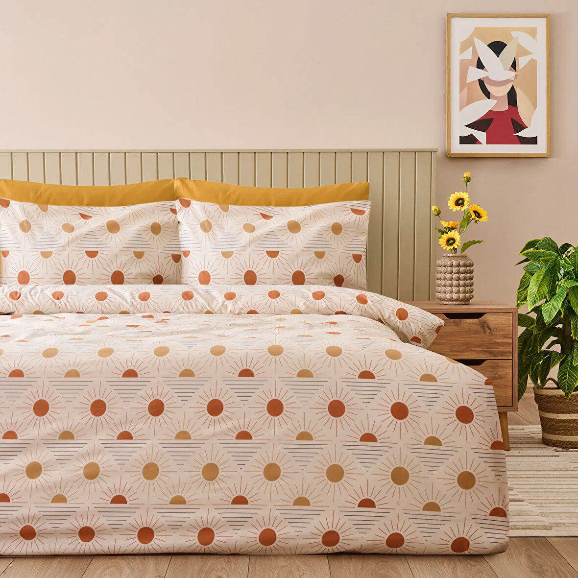 Soft Soleil Tek Kişilik Nevresim Takımı - Bej