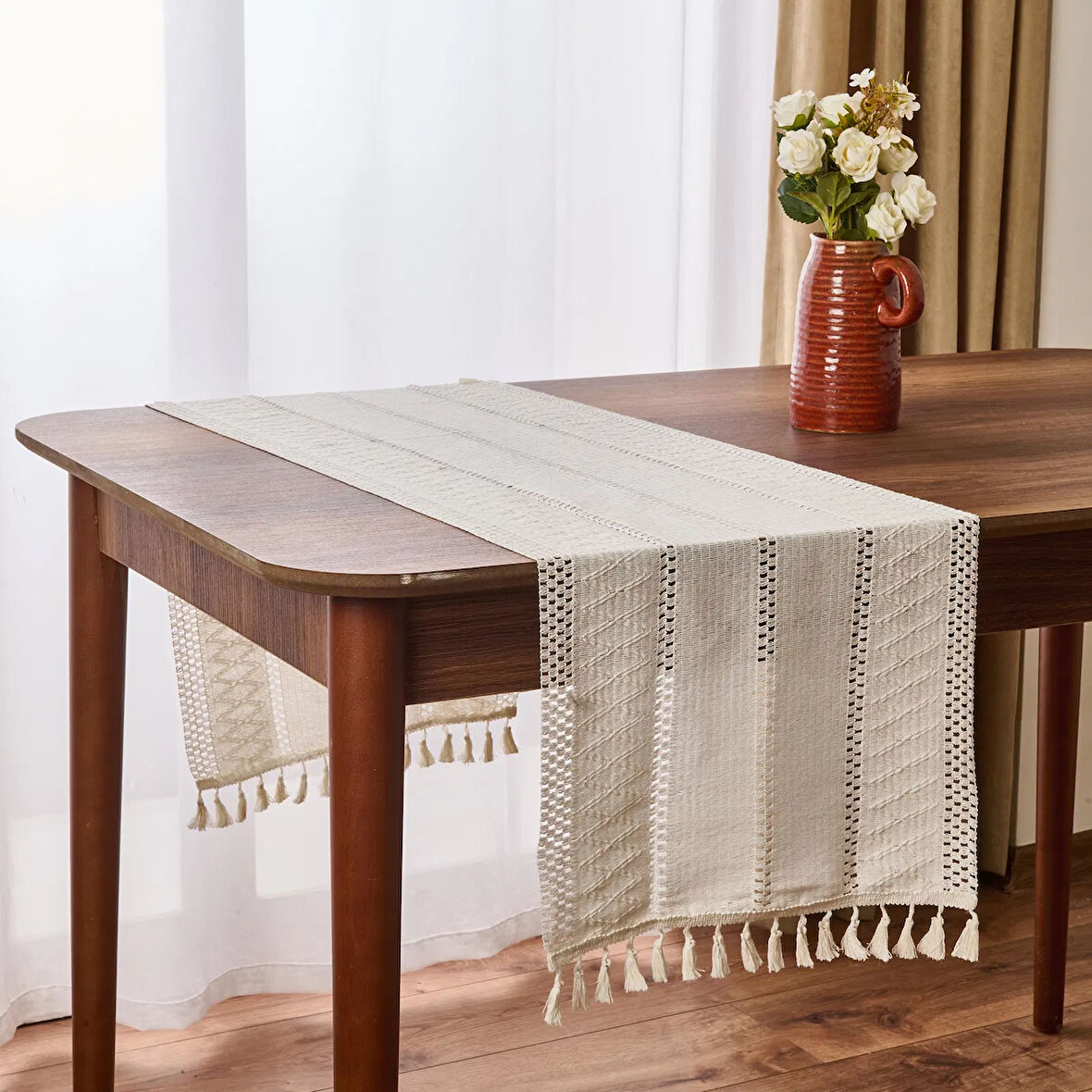 Soft Castel Runner - Ekru - 35x145 cm